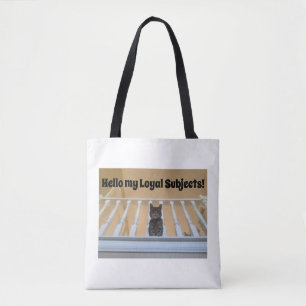 Cute Tabby Cat Funny Quote Tote Bag