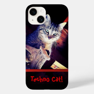 Cute Tabby Cat In The Rafters Photo Custom Case-Mate iPhone 14 Case