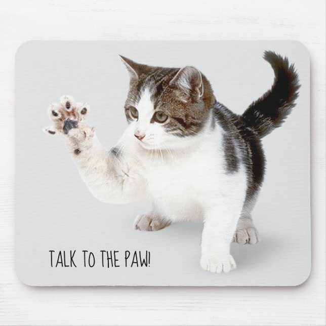 cute tabby cat mouse mat (Front)