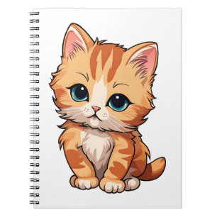 Cute Tabby Cat Notebook