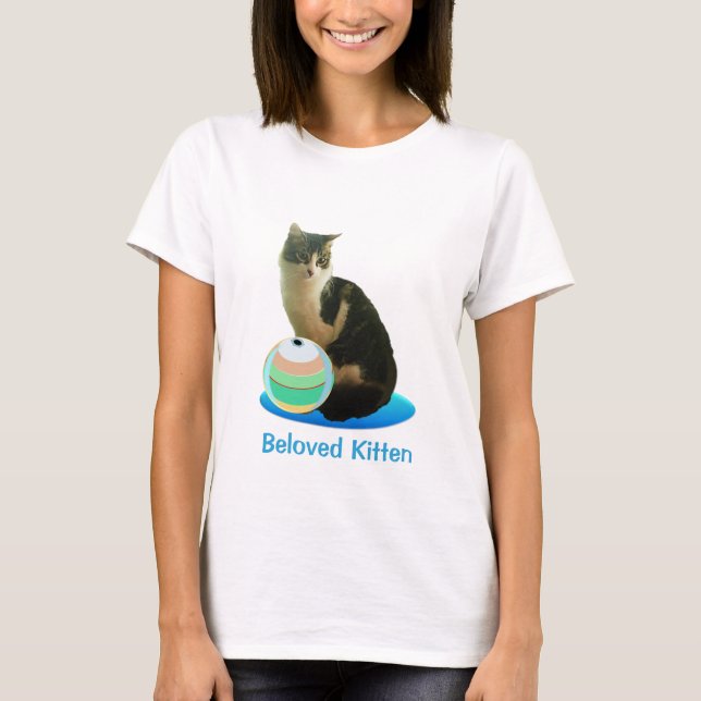 Cute Tabby Cat T-Shirt (Front)