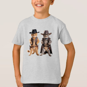 Cute Tabby Cowboy Kids' T-Shirt