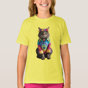 Cute Tabby Hippy Kids' T-Shirt
