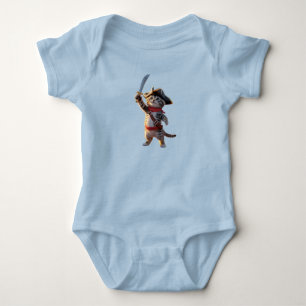 Cute Tabby Pirate Baby Bodysuit