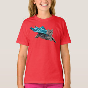 Cute Tabby Superhero Kids' T-Shirt