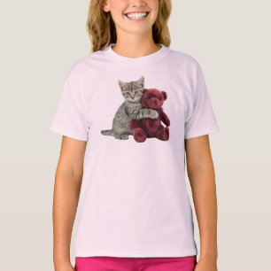 Cute Tabby Teddy Bear Kids' T-Shirt