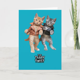Cute Tabby Twist Card