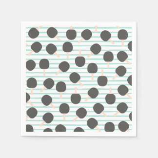 Cute Table Tennis Paper Napkins