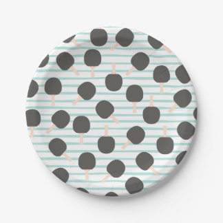 Cute Table Tennis Paper Plates