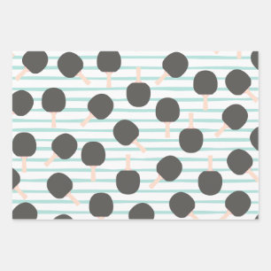 Cute Table Tennis Wrapping Paper