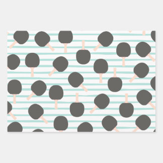 Cute Table Tennis Wrapping Paper