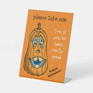 Cute Tabletop Sign for Halloween Candy Bowl