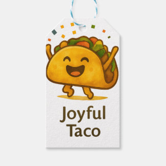 Cute Taco Fiesta Birthday Gift Tags | Party Favour