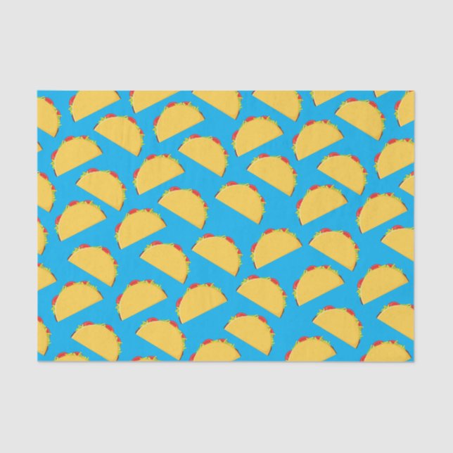 Cute Taco Kids 1st Birthday Party Mexican Food Tissue Paper (Front)