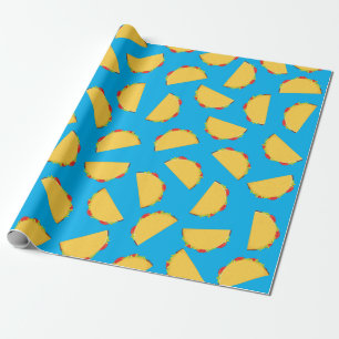 Cute Taco Kids 1st Birthday Party Mexican Food Wrapping Paper