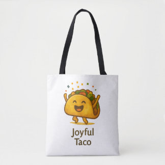 Cute Taco Pattern All-Over-Print Tote Bag