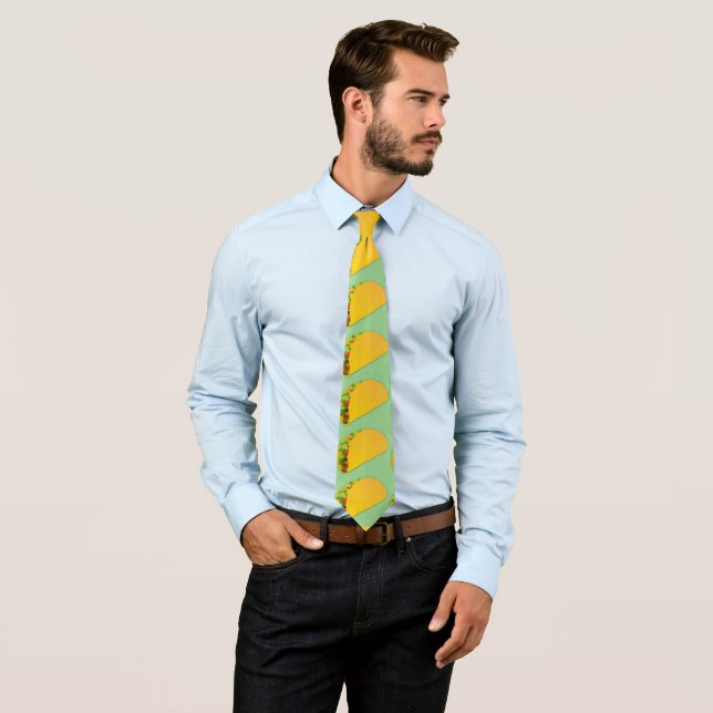 Cute Taco Pattern  Tie (In Situ)