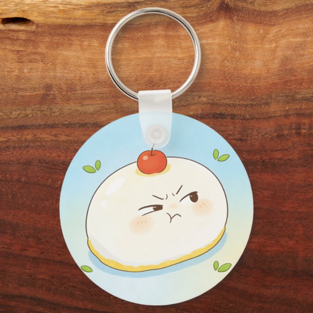 Cute Tamago Tofu Keychain (Front)
