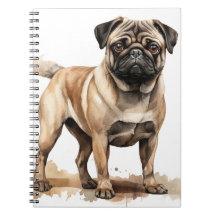 CUTE TAN AND BROWN PUG DOG