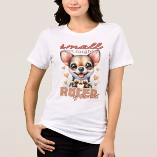 CUTE TAN CHIHUAHUA DOG SAYING Tri-Blend SHIRT