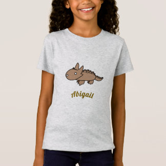 Cute Tan Thorne Lizard Cartoon Drawing T-Shirt