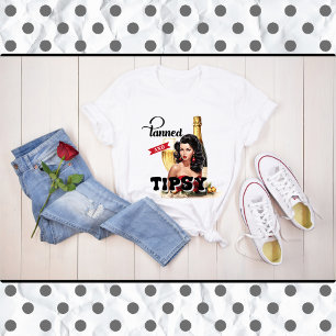 Cute Tanned and Tipsy Pinup T-Shirt