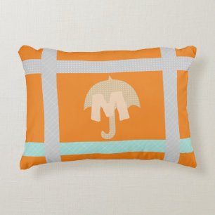 Cute Tape It Up Bright Paper Umbrella Decorative Cushion