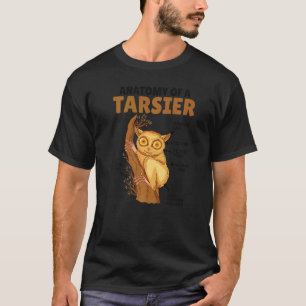 Cute Tarsier Anatomy Of A Tarsier Explanation Prem T-Shirt