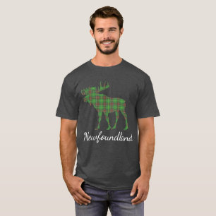 Cute Tartan moose Newfoundland  shirt