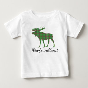 Cute Tartan moose Newfoundland  t shirt