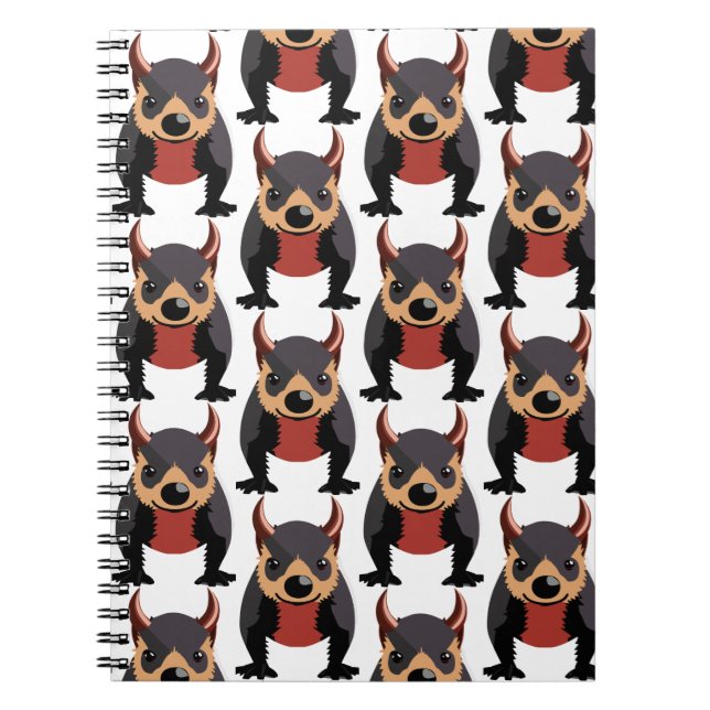 Cute Tasmanian Devil Design Notebook (Front)