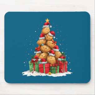 Cute Tato Le Christmas Tree Xmas Hat Long Sleeve  Mouse Mat