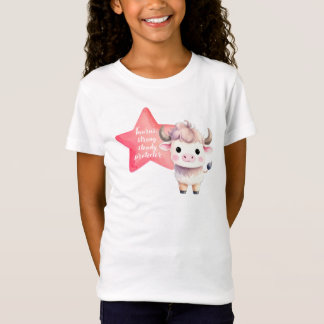 Cute Taurus Zodiac Sign Jersey for Girl T-Shirt