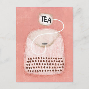 Cute Tea Bag Postcard