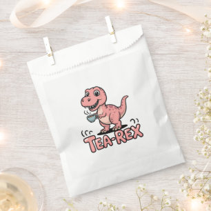 Cute Tea-Rex Pink Dinosaur – Sip Happens! Favour Bags