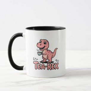 Cute Tea-Rex Pink Dinosaur – Sip Happens! Mug