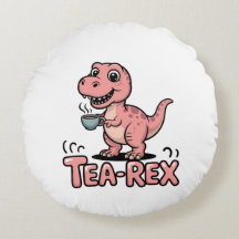 Cute Tea-Rex Pink Dinosaur – Sip Happens!