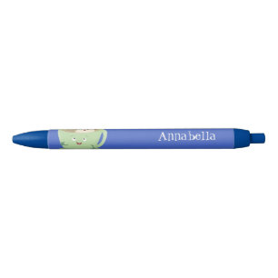 Cute teabag cup cartoon humour character black ink pen