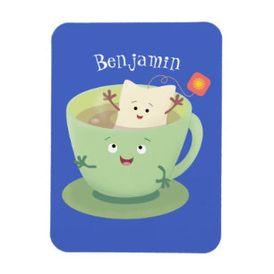 Cute teabag cup cartoon humour character magnet