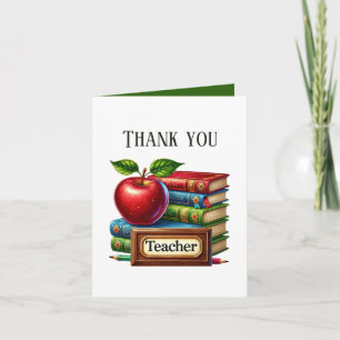 Cute Teacher add your message  Thank You Card