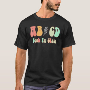 Cute Teacher Colourful Back To School Rock Abcd Ba T-Shirt