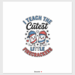 Cute Teacher Firecracker Vintage Fourth of July Sh