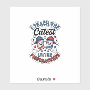 Cute Teacher Firecracker Vintage Fourth of July Sh