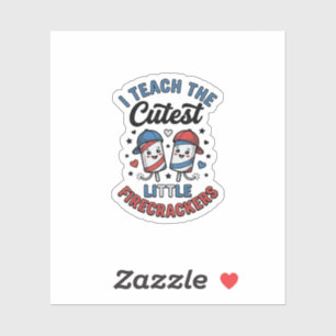 Cute Teacher Firecracker Vintage Fourth of July Sh