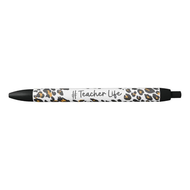 Cute Teacher Leopard Print Pen (Front)