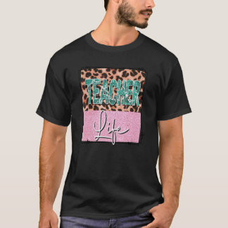 Cute Teacher Mum Motif For Women Who Loves Teacher T-Shirt