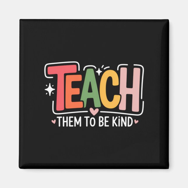 Cute Teacher School Magnet (Front)
