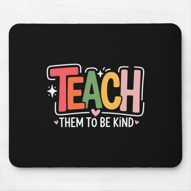 Cute Teacher School Mouse Mat (Front)