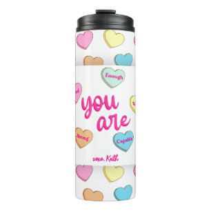 Cute Teacher Valentine Thermal Tumbler