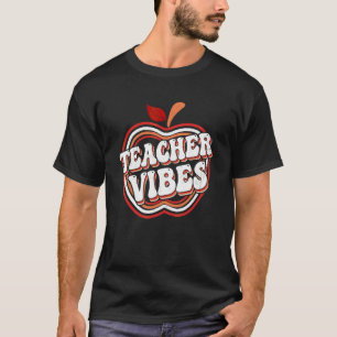 Cute Teacher Vibes First Day Of School  Back To Sc T-Shirt